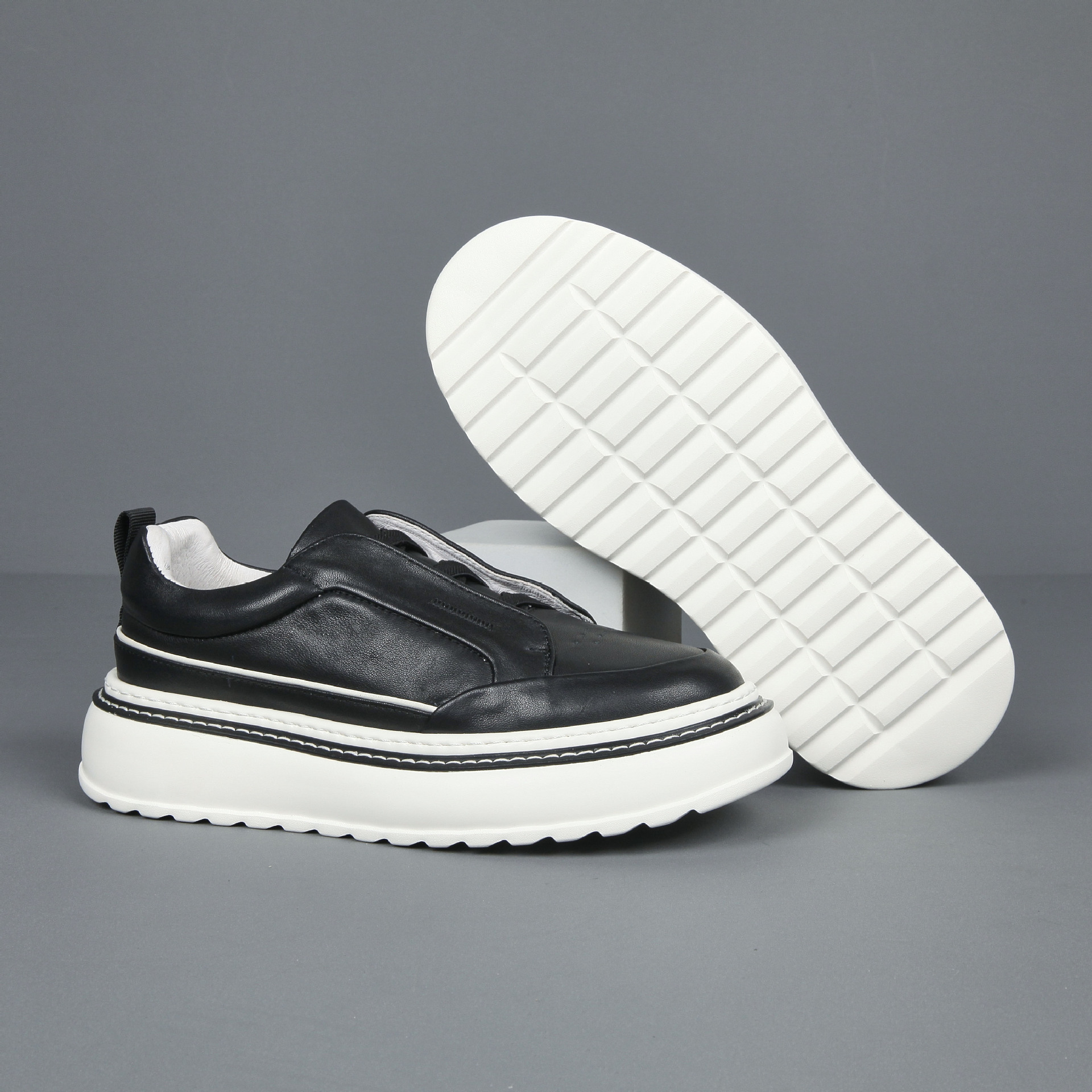 Breathable Casual Simple All-match Slip-on Lazy Stylish Sneaker foto 2