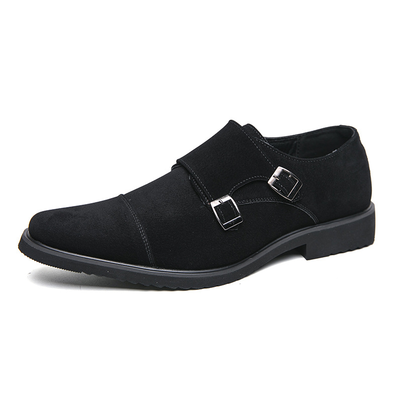 Men's Fashion Black Business Leather Shoes foto 5