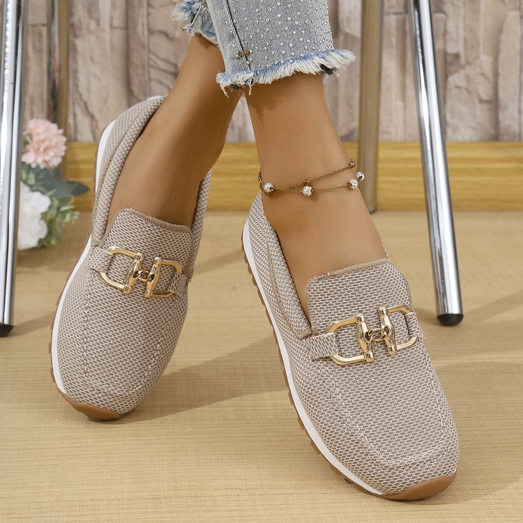 Women's All-match Casual Solid Color Flat Simple Sneaker foto 2