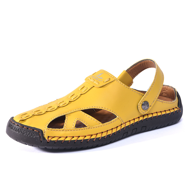 Couple Bright Sandals Closed Toe Hollow Hole Shoes foto 5