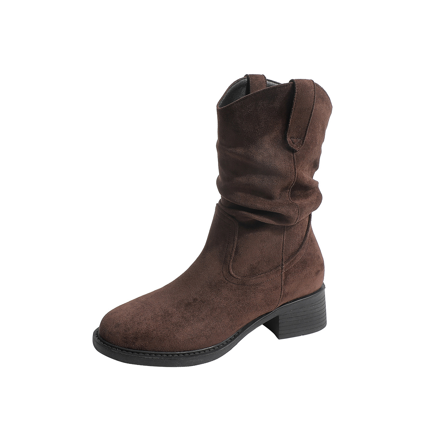 AutumnWinter New Arrival Square Toe Slimming Chunky Heeled Fashion Booties foto 2