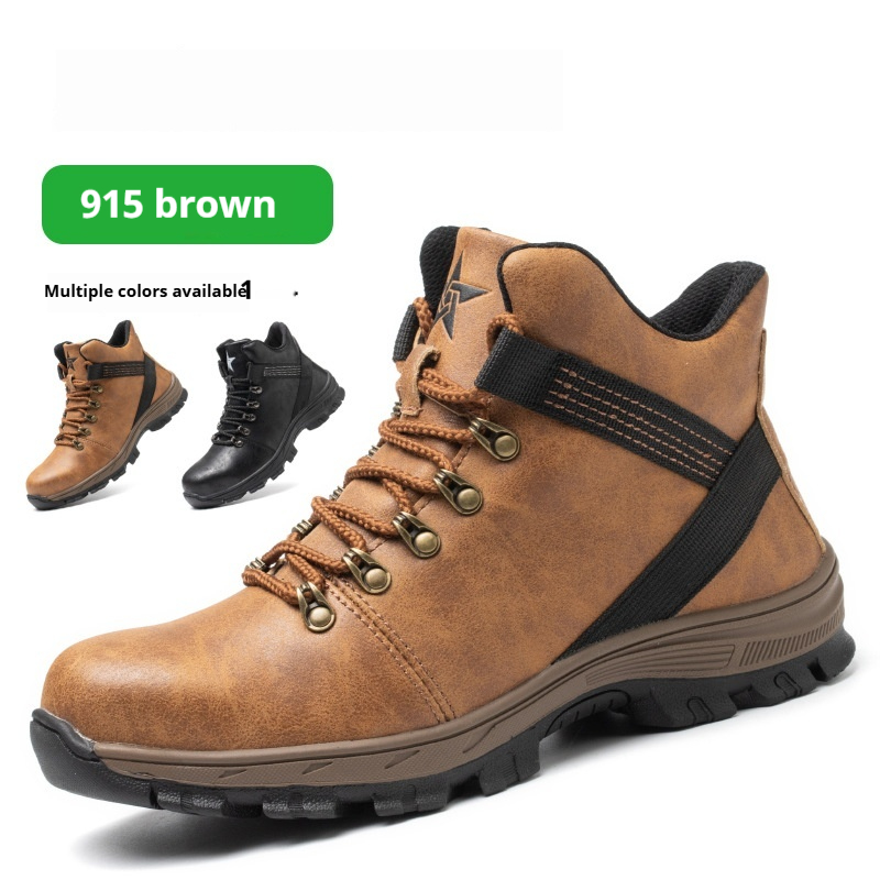 Anti-smashing And Anti-penetration Steel Toe Cap Safety Shoes foto 5