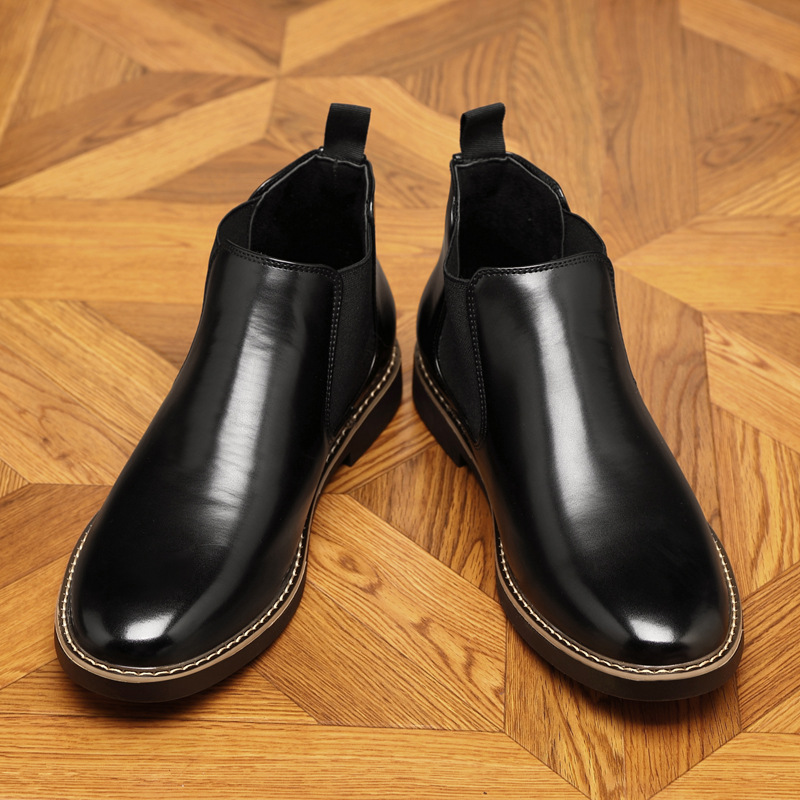 Formal Pointed-toe Leather Boots foto 5