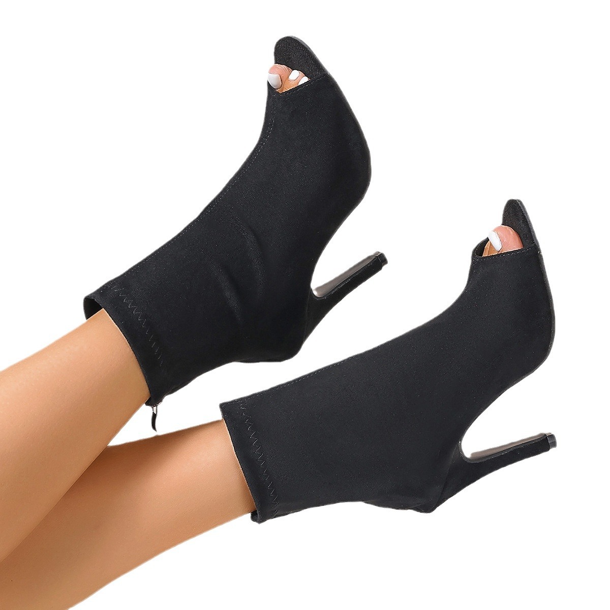 Slimming Sandal Chunky Heel Stylish Peep Toe Women's Martin Boots foto 4