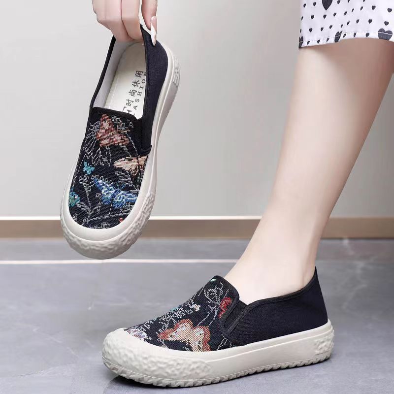 Old Beijing Slip-on Soft Bottom Canvas Shoes foto 5