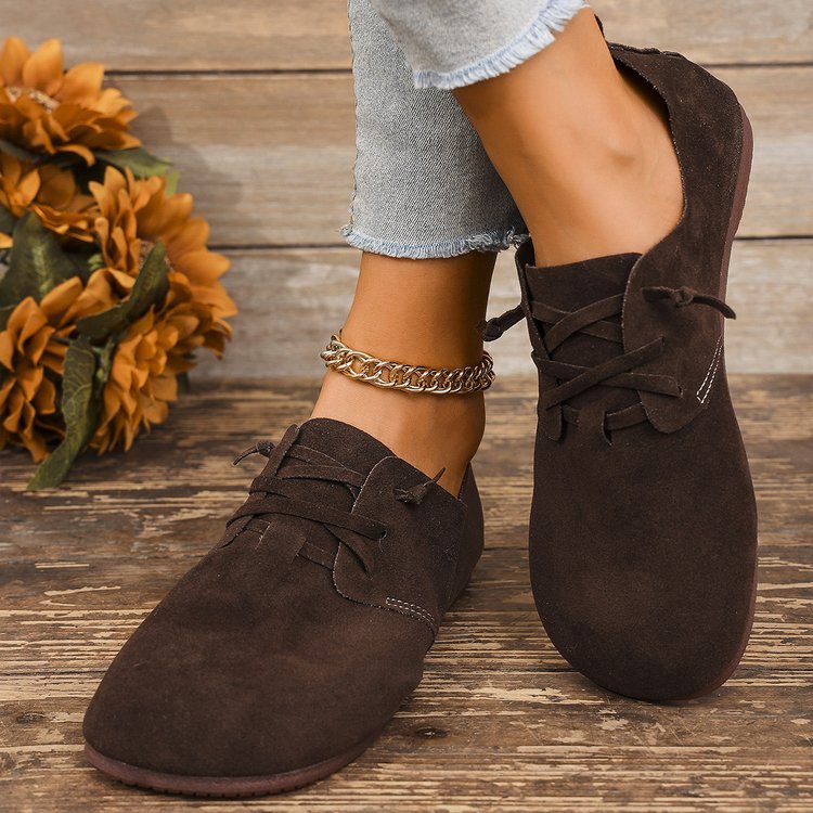 New Retro Boken Flannel Casual Pumps Women foto 5