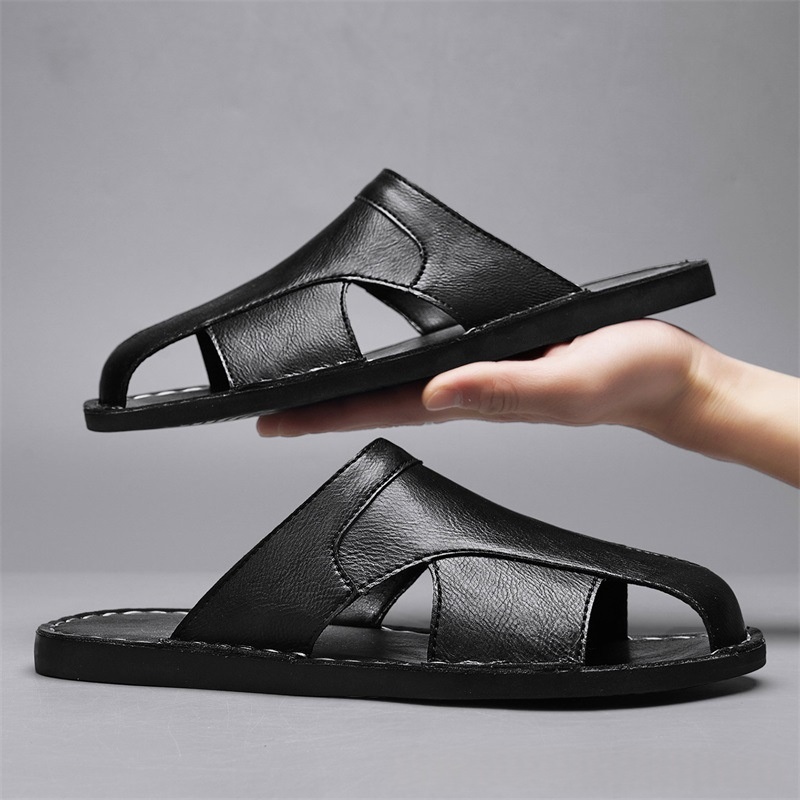 Hand-stitched Casual Mens Beach Sandals foto 3