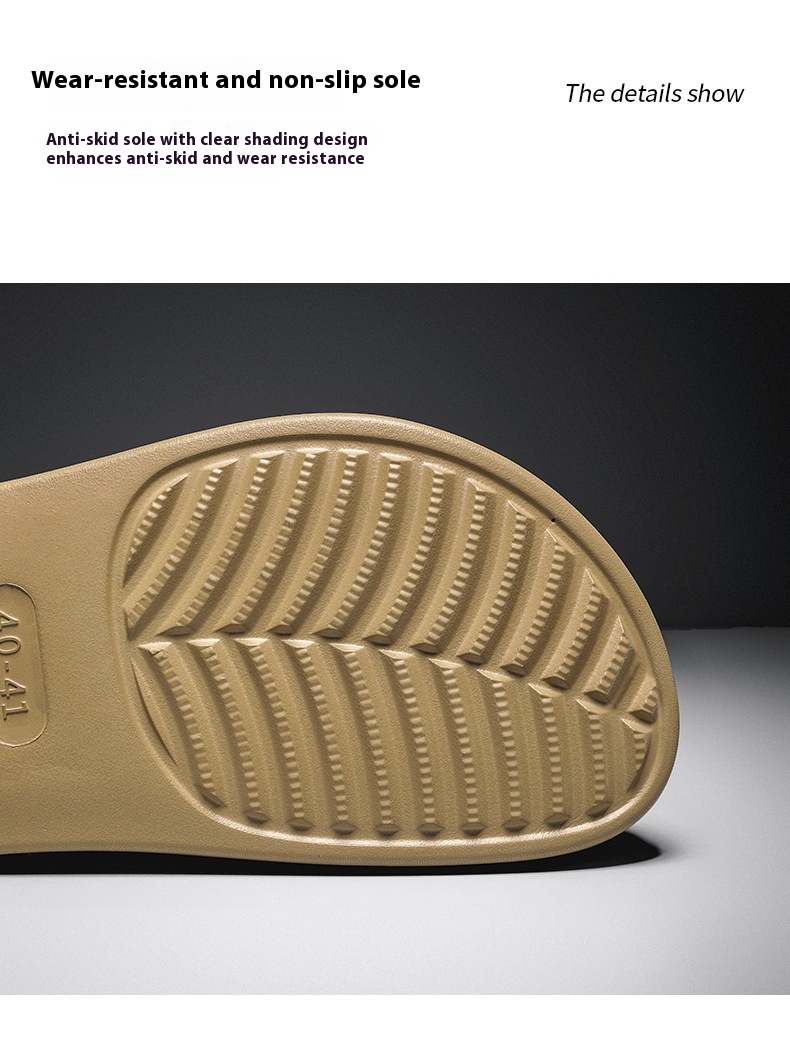 Closed-toe Slippers Outer Wear Non-slip, Waterproof And Oil Resistant Half Slippers foto 2