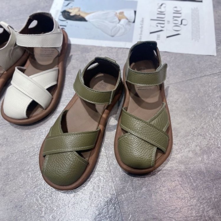 Womens Breathable Roman Sandals With A Closed Heel foto 2