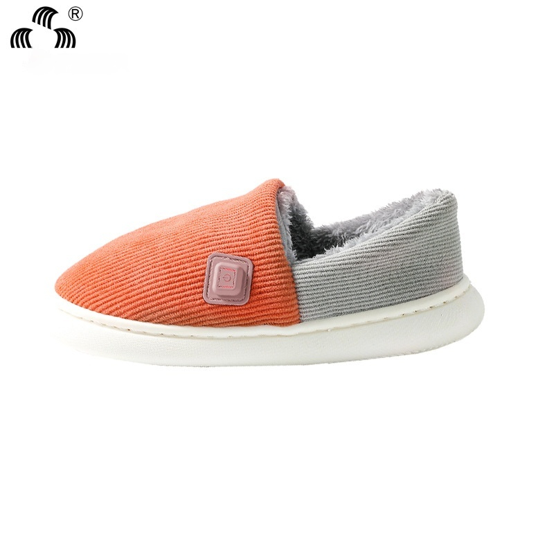Household Charging Heating Can Walk Electrothermal Shoes Winter Cotton Slippers foto 2