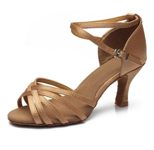 Indoor Satin Latin Dance Shoes foto 3