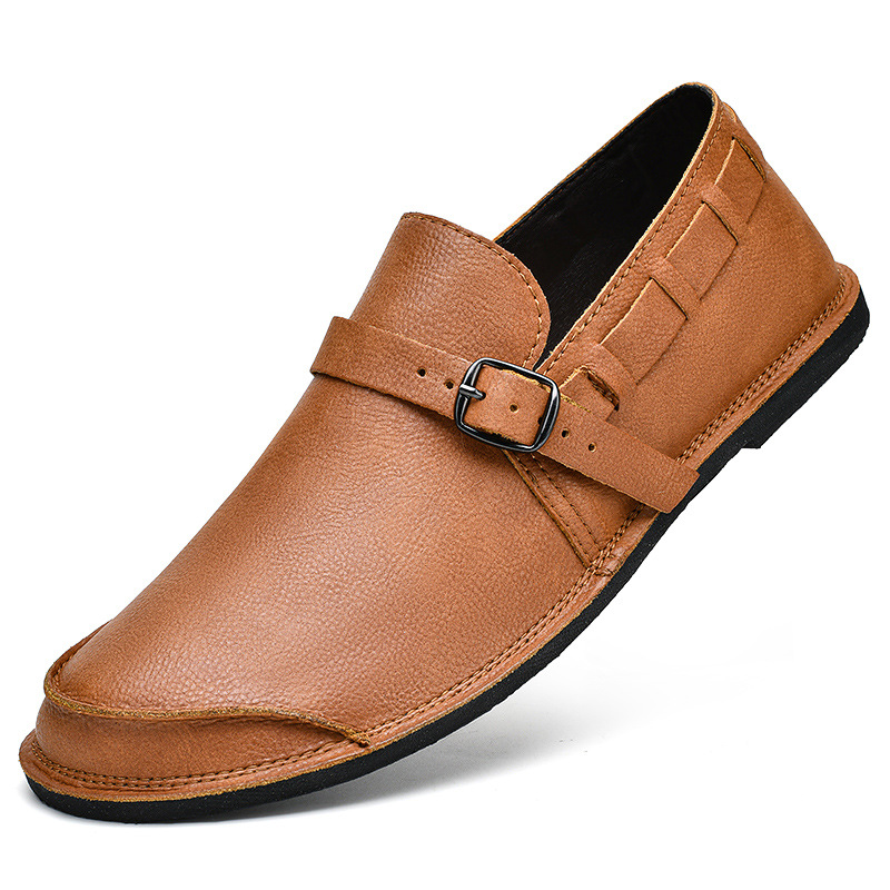Men's Daily Soft Sole Leather Casual Shoes foto 2