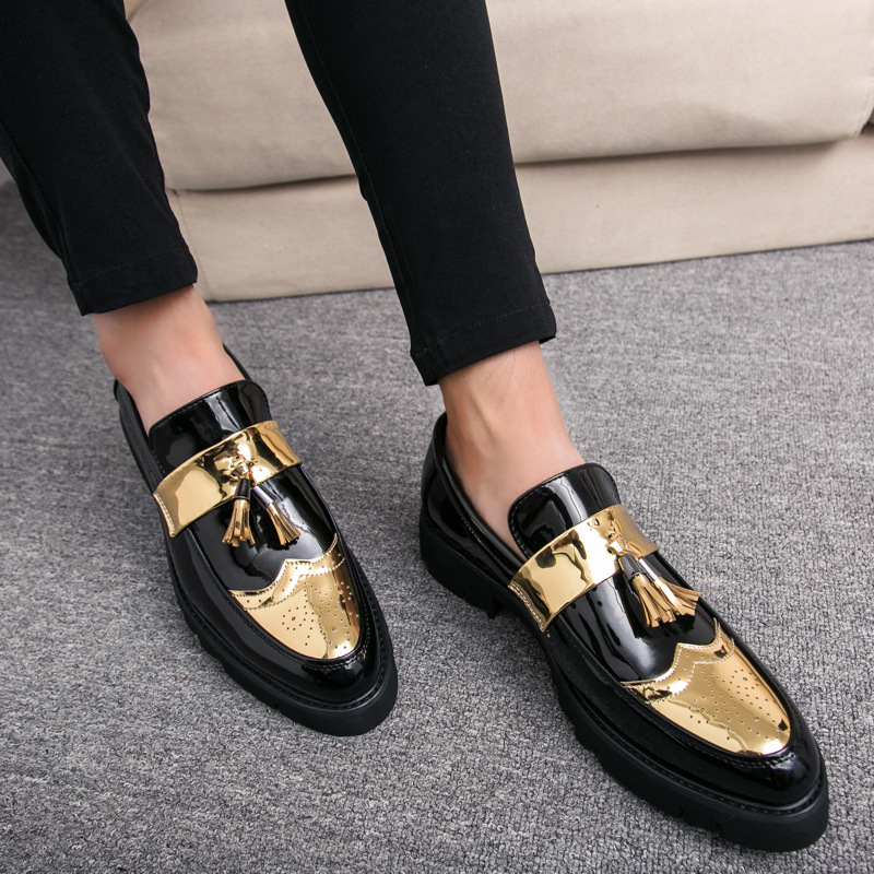Fashion Men's British Style Casual Leather Shoes foto 5
