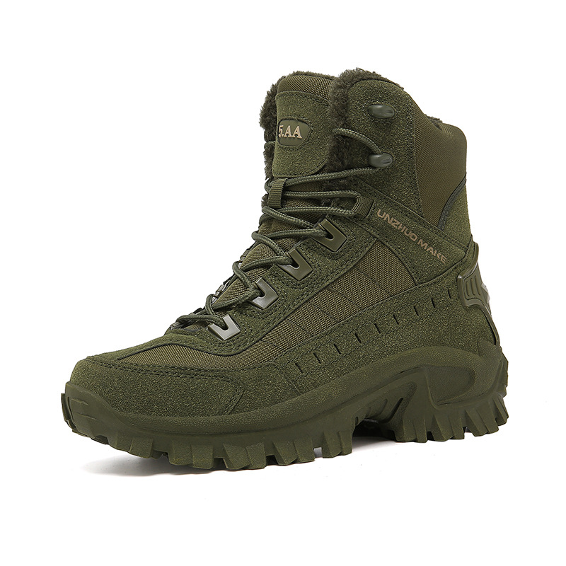 Combat Boots Winter Fleece-lined Warm Snow Boots Men foto 5