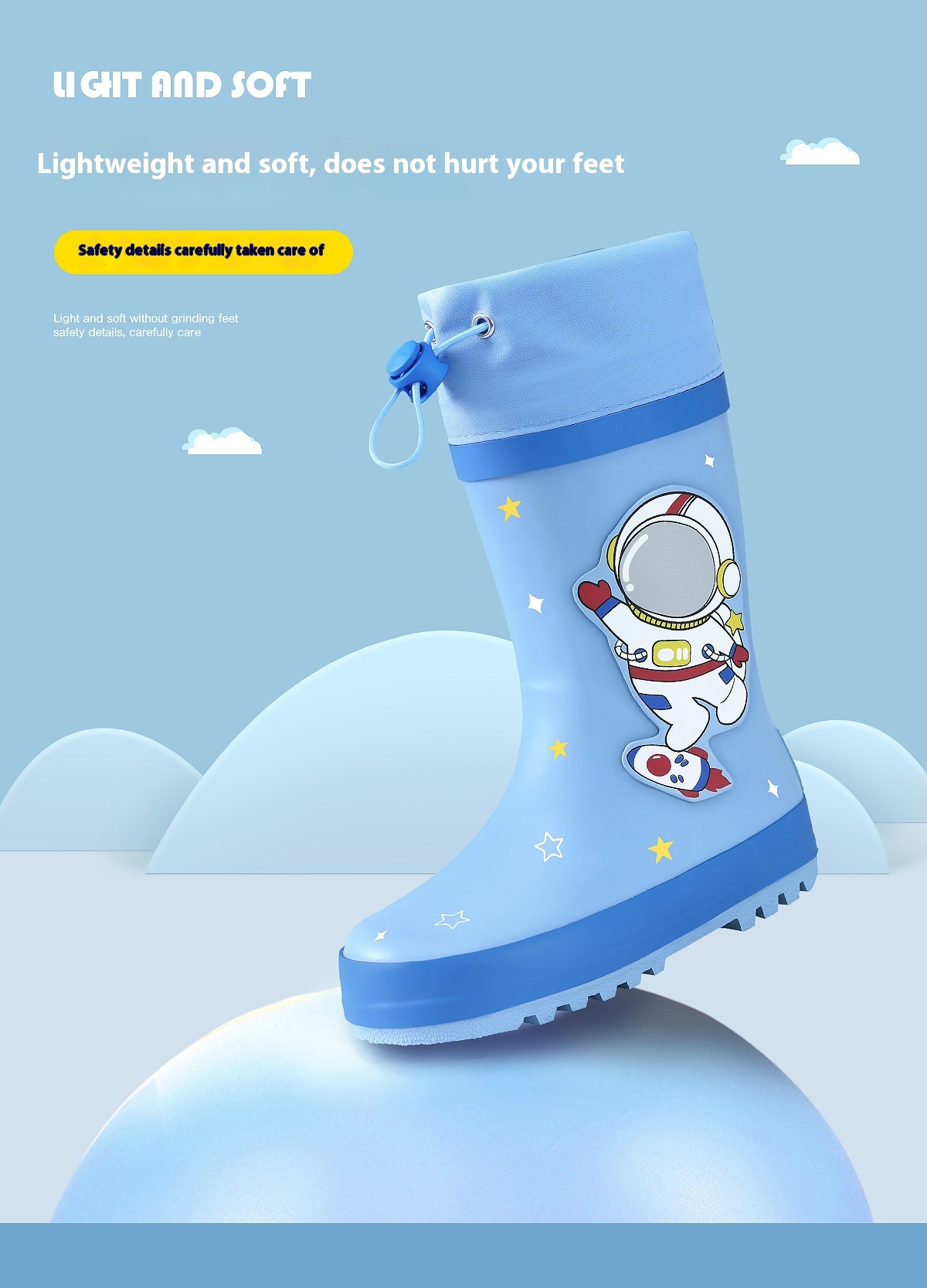 Primary School Student Non-slip Rain Boots foto 3