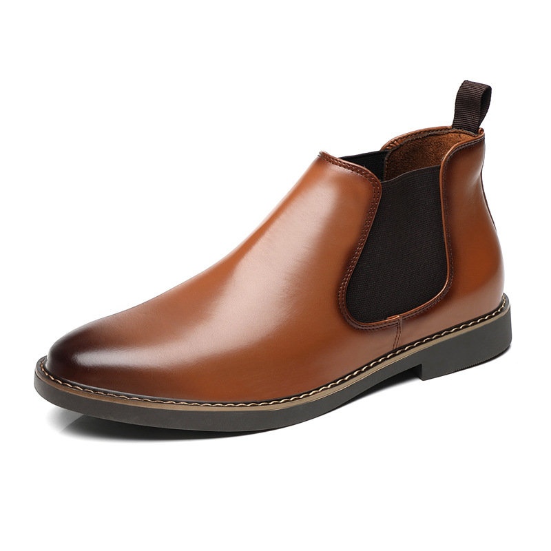 Autumn And Winter Plus Size Chelsea Boots Double Elastic