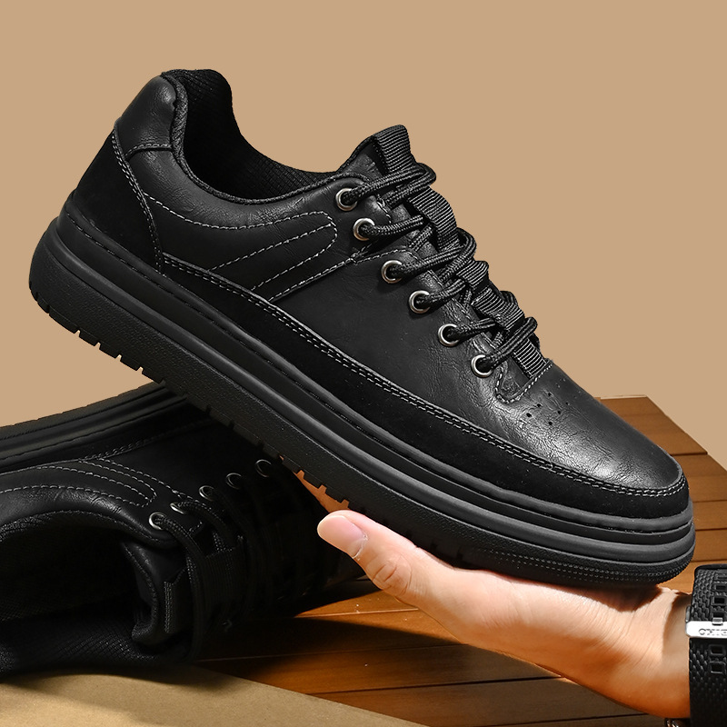 Men's Low Casual Shoes Thick Bottom Retro foto 4