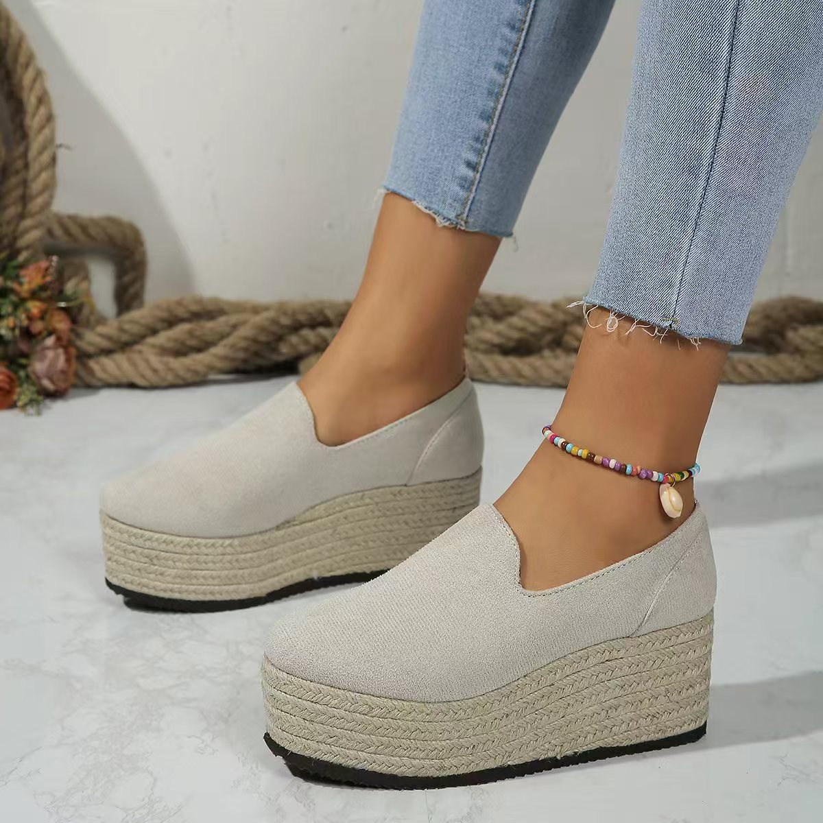 Lazy Straw Women's Wedge Shoes foto 4