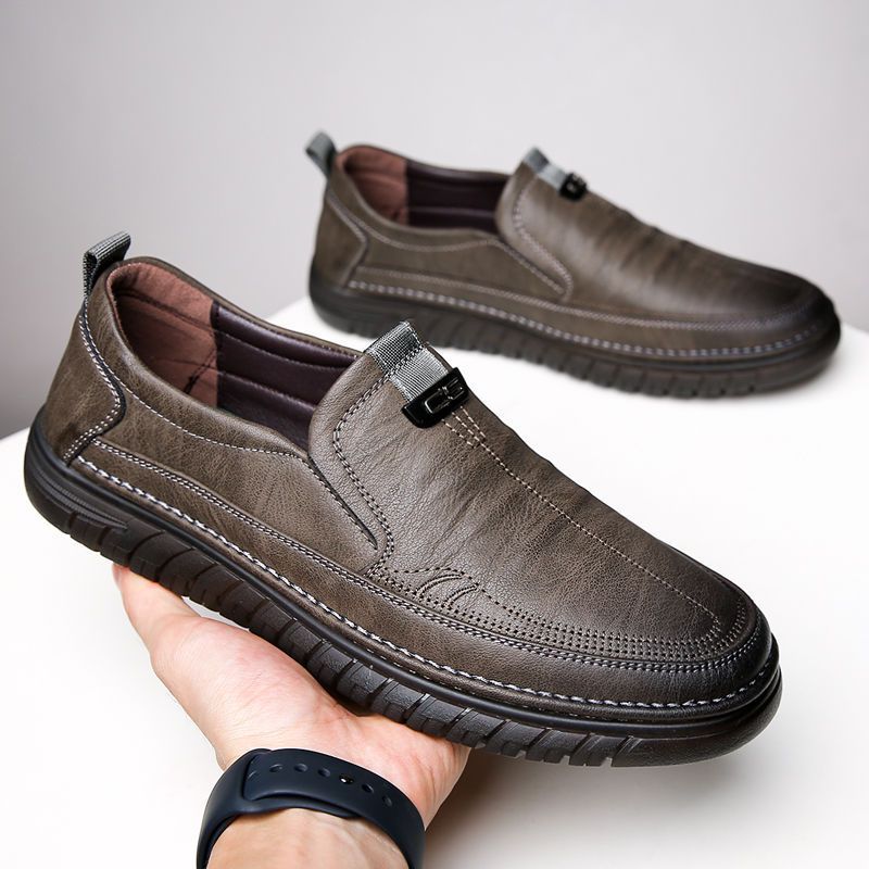 Men's Leather Shoes Breathable Beef Tendon Soft Bottom Everyday Joker Casual Shoes foto 5