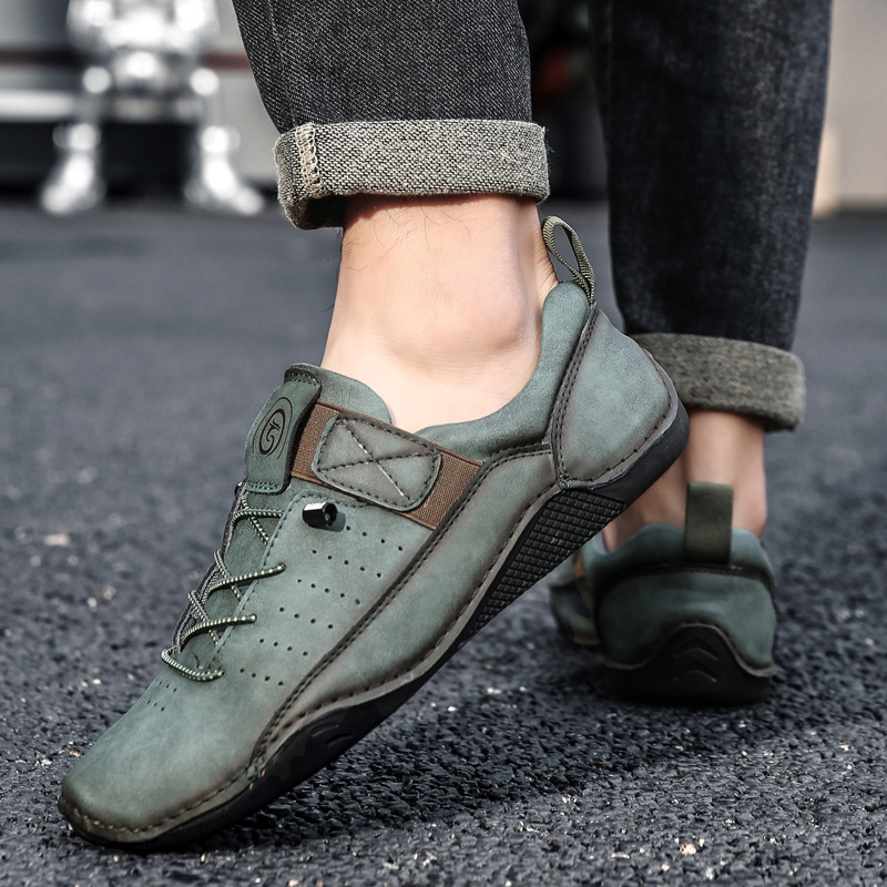 Retro Hand-stitched Men's Casual Shoes foto 2