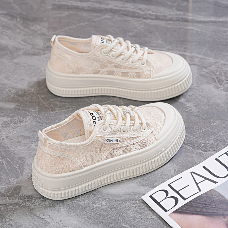 Platform Height-increasing Lace-up Casual Shoes For Students New Style Sneakers foto 2