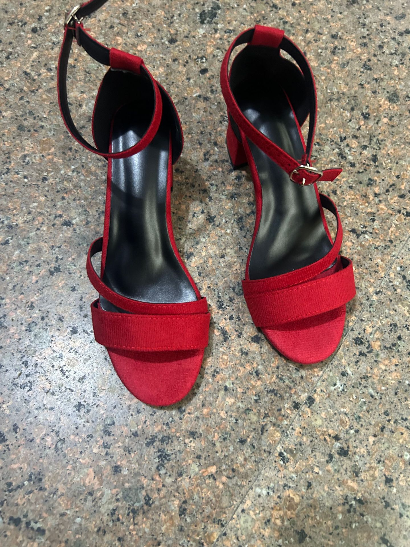 Versatile Fashionable Womens Shoes Suede Block-heel High Heels foto 2