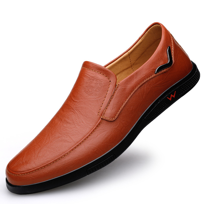Cowhide Men's Business Casual Leather Shoes Breathable And Comfortable foto 3