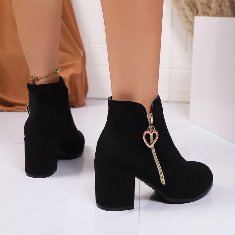 Plus-size Fashionable Side Zipper Boots foto 5