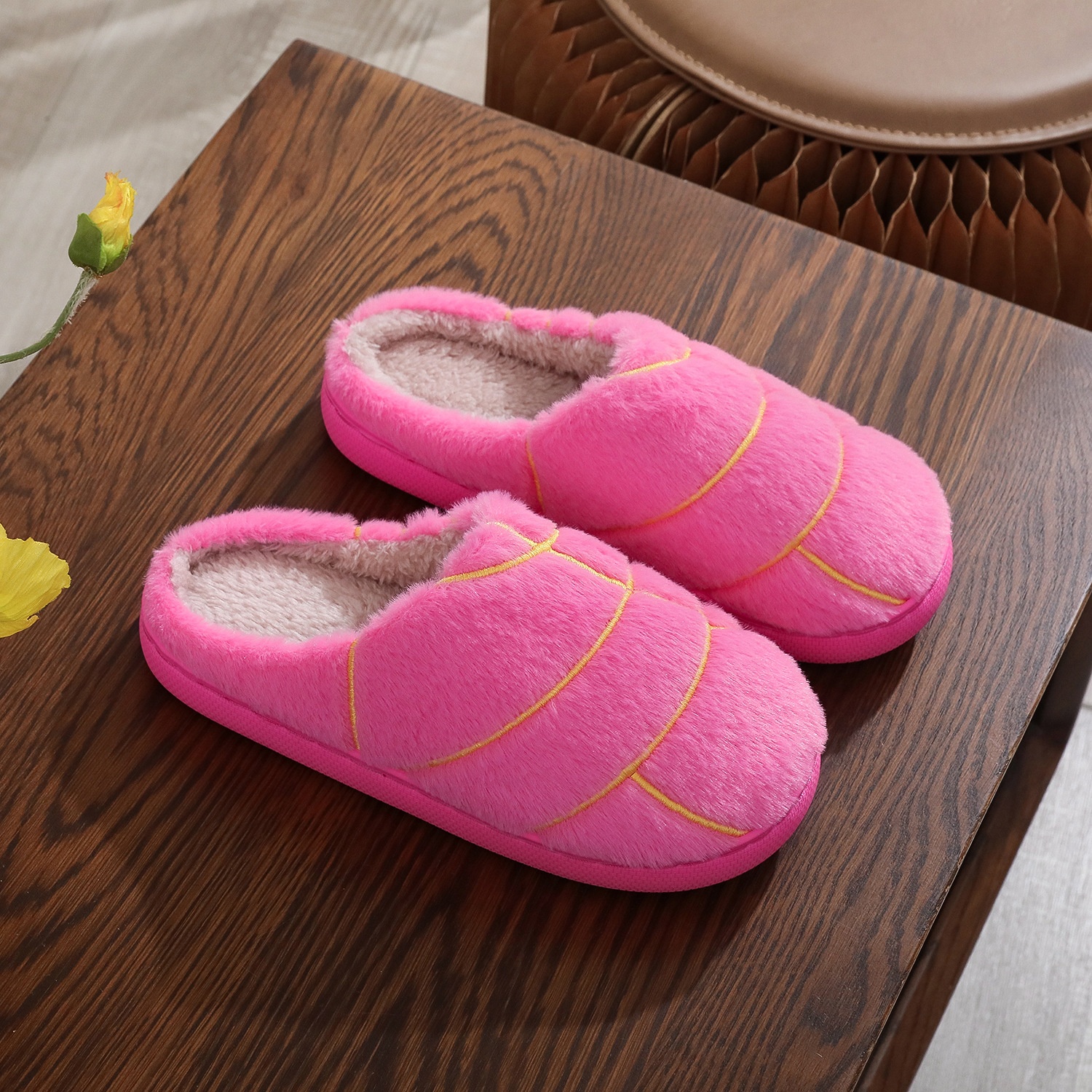 Cotton Slippers Male And Female Home Winter Warm Indoor Wool Sleeper foto 3