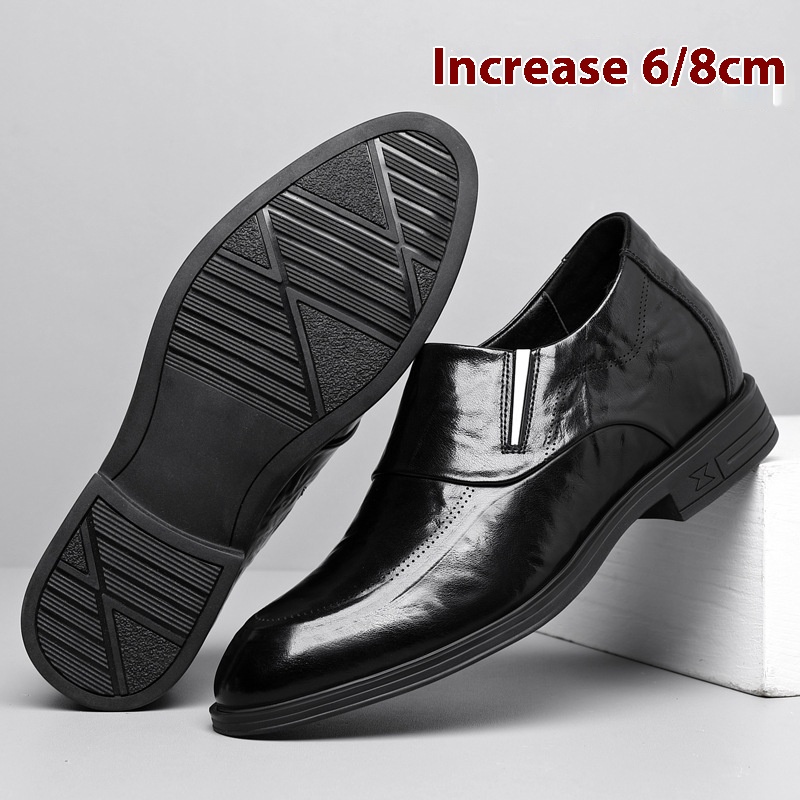 Men's Leather Business Inner Height Increasing Leather Shoes foto 2