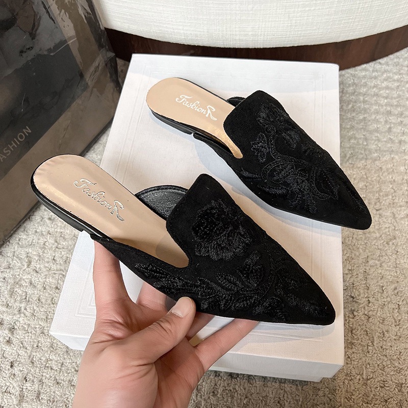 Baotou Embroidered Slippers Women's Summer National Style Fashion foto 3