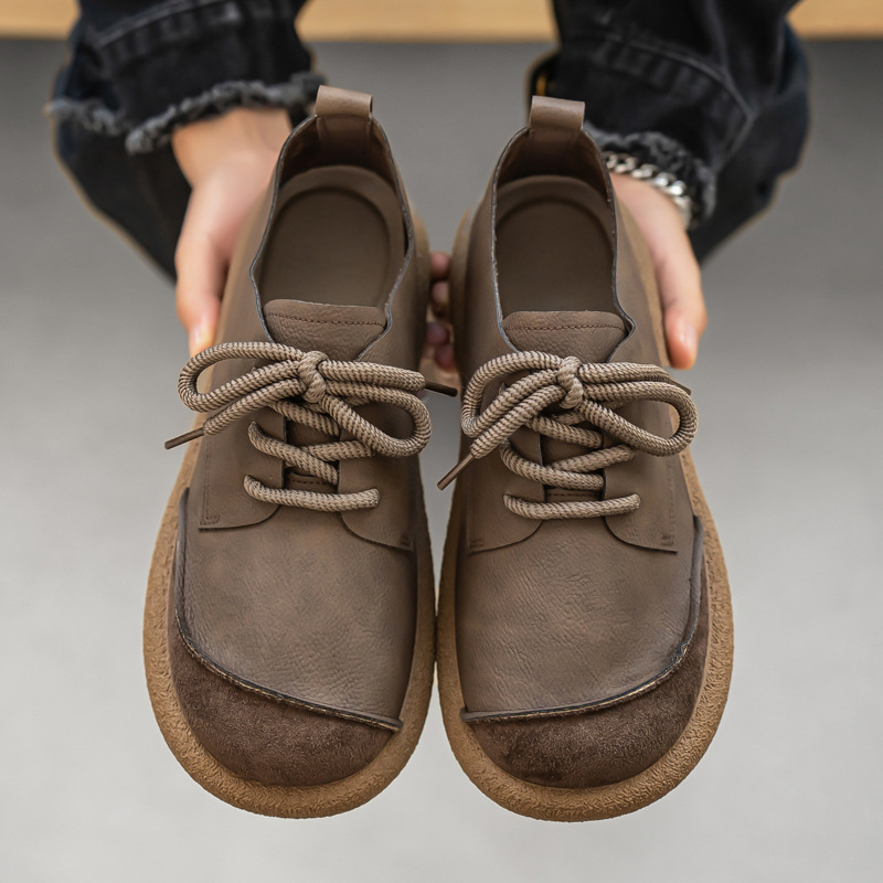 Outdoor Lightweight Men's Retro Low-cut Workwear British Style Shoes foto 4