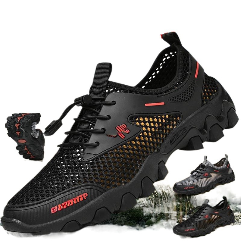 Hollow Mesh Shoes Casual Breathable Soft Bottom Non-slip foto 3