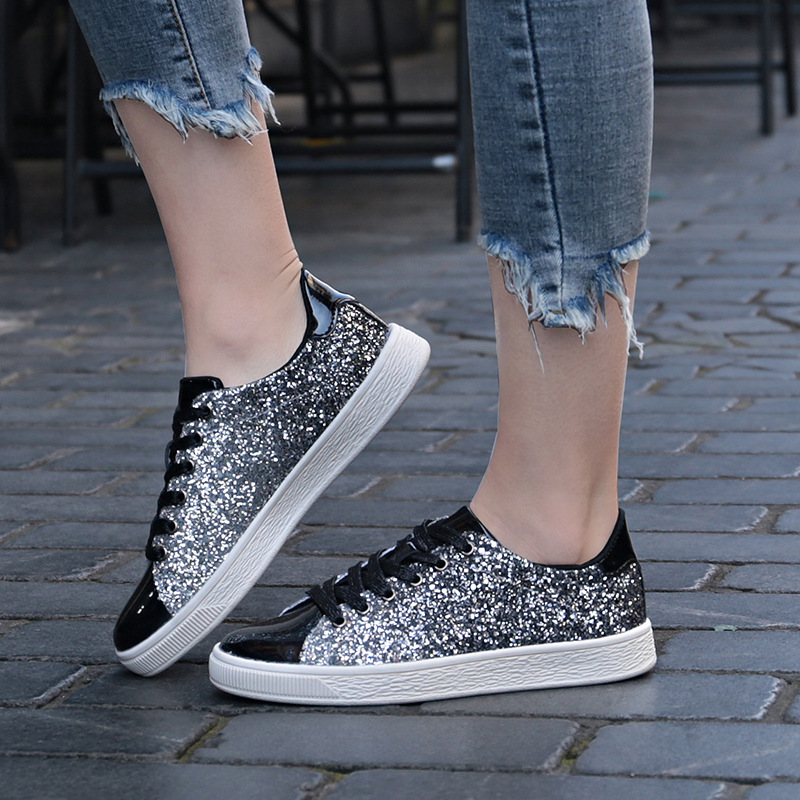 Women's Colorful Sequins Casual Low-top Shoes foto 2