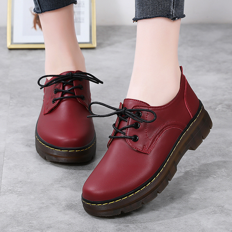 Women's Retro Soft-Soled British-Style Versatile Chunky-Heel Shoes foto 5