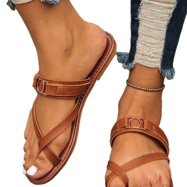 Plus-size Fashionable Womens Flat Sandals foto 4