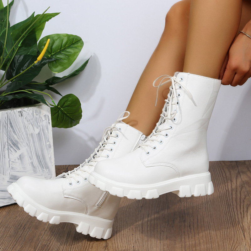 Round-toe White Cross-border Bootsankle Boots foto 2