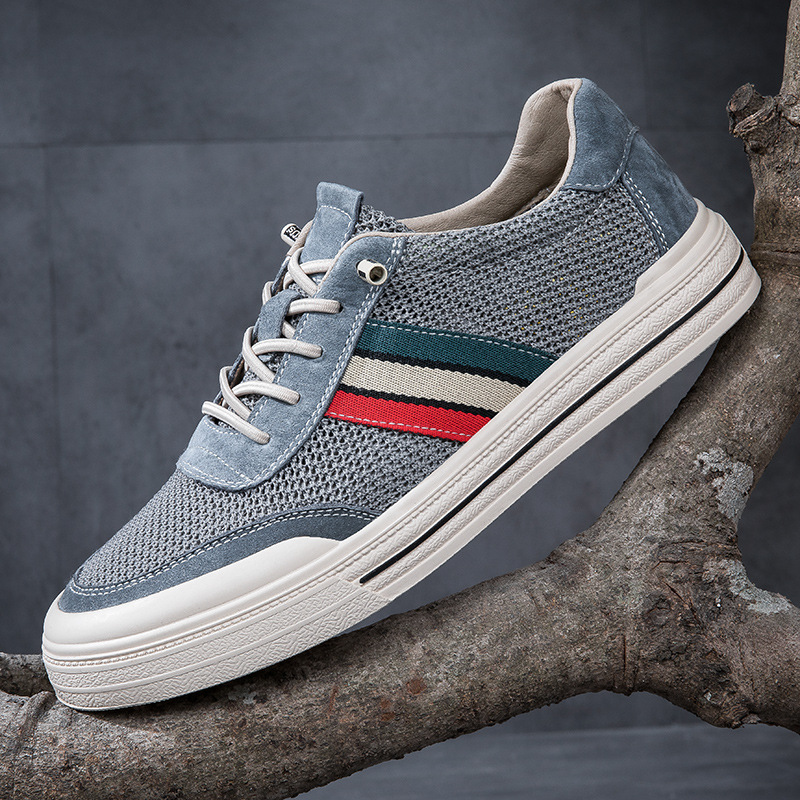 Men's No-tie Hollow Breathable Casual Shoes All-matching foto 4