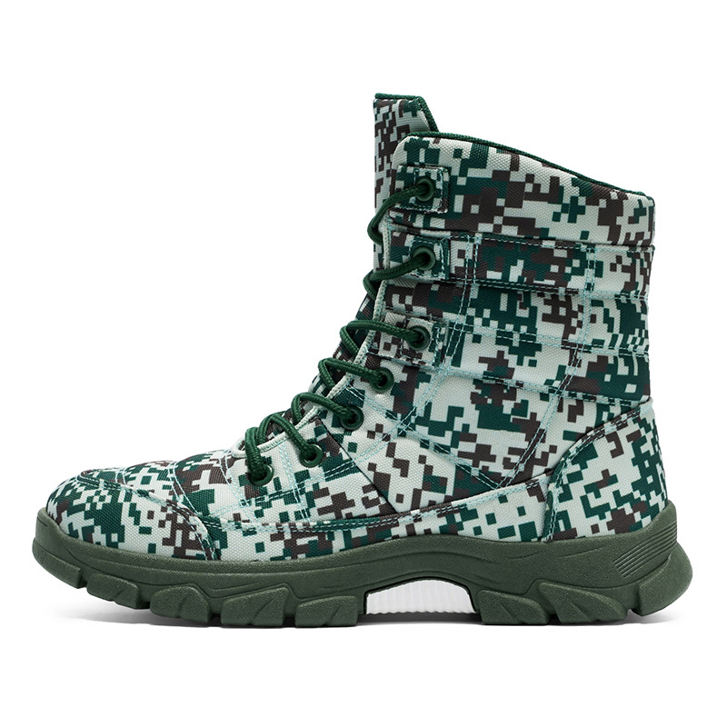 Fleece Lined Warm Plus Size Camouflage Hiking Boots With Thick Solesperfect For Outdoor And Snowy Conditions foto 5