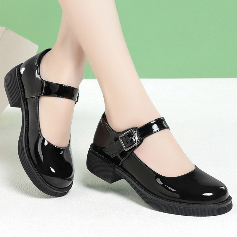 Round Head Fashion Soft Leather Comfortable Breathable Trendy foto 3