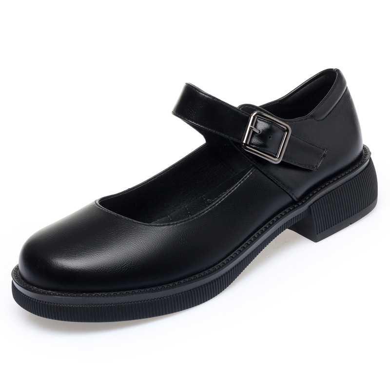 Round Head Fashion Soft Leather Comfortable Breathable Trendy foto 5