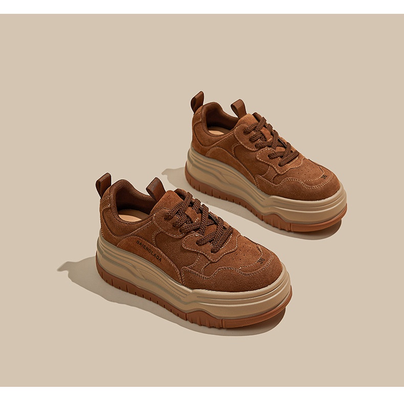 Thick Bottom Height Increasing Sports Board Retro Shoes