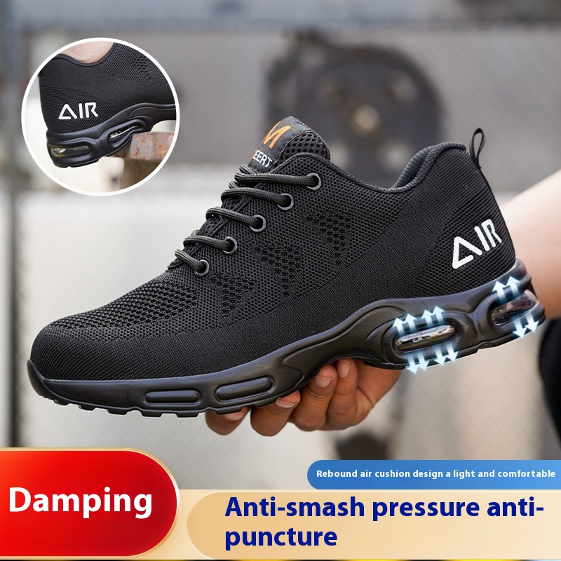 Anti-smashing And Anti-penetration Four Seasons Soft Breathable Work Shoes foto 2