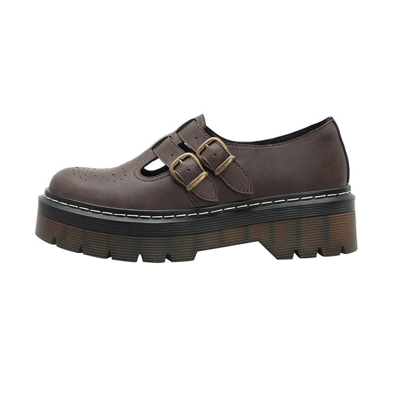 College-style Carved Brogue Shoes foto 5