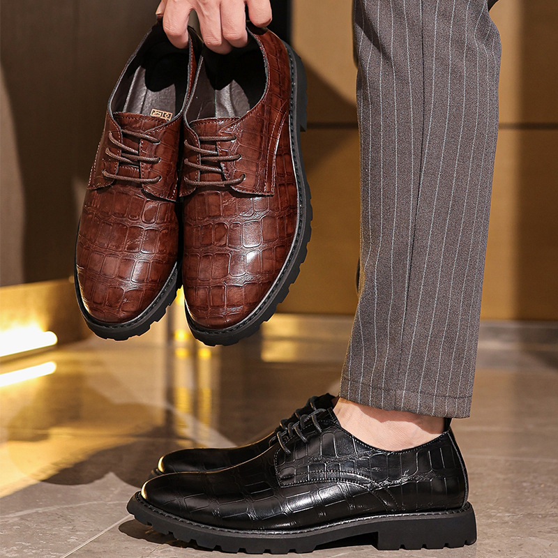 British Style Casual Men's Dress Shoes foto 4