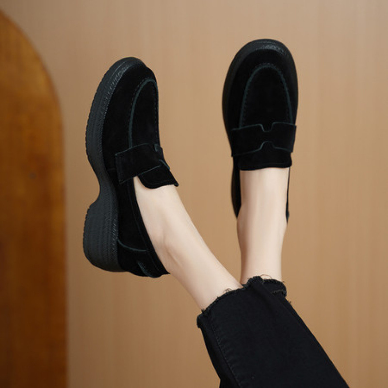 Womens High-heeled Wedge Slip-on Shoes