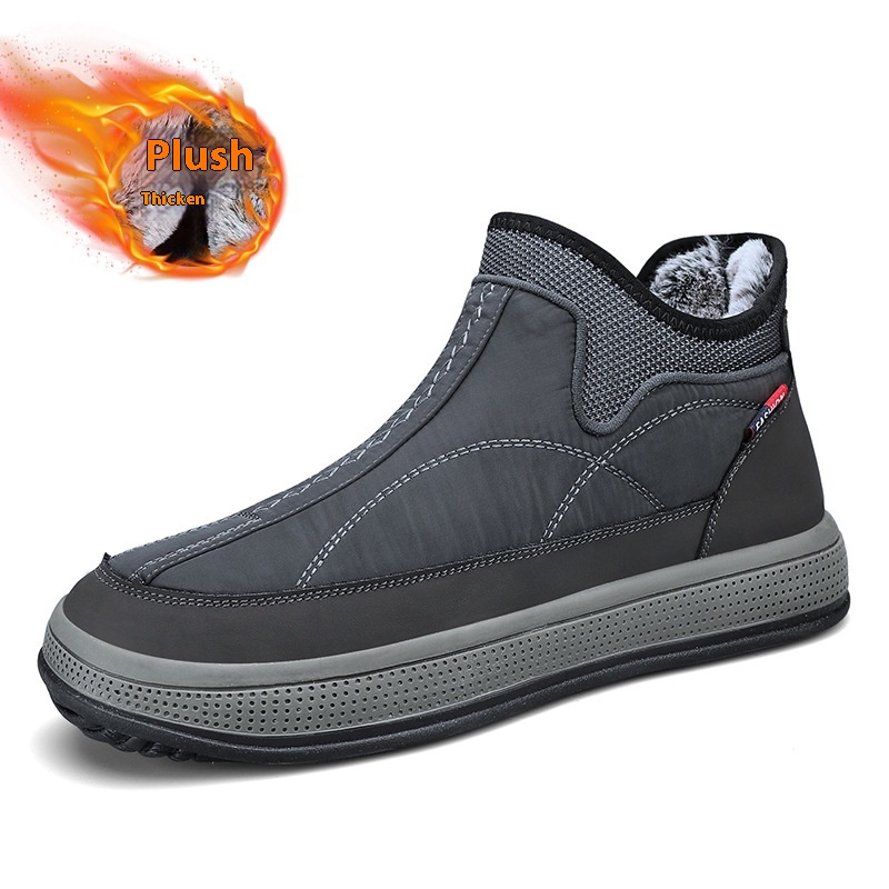 Men's Plus Velvet Soft Bottom Middle-aged And Elderly Warm Cold-resistant Casual Shoes foto 5