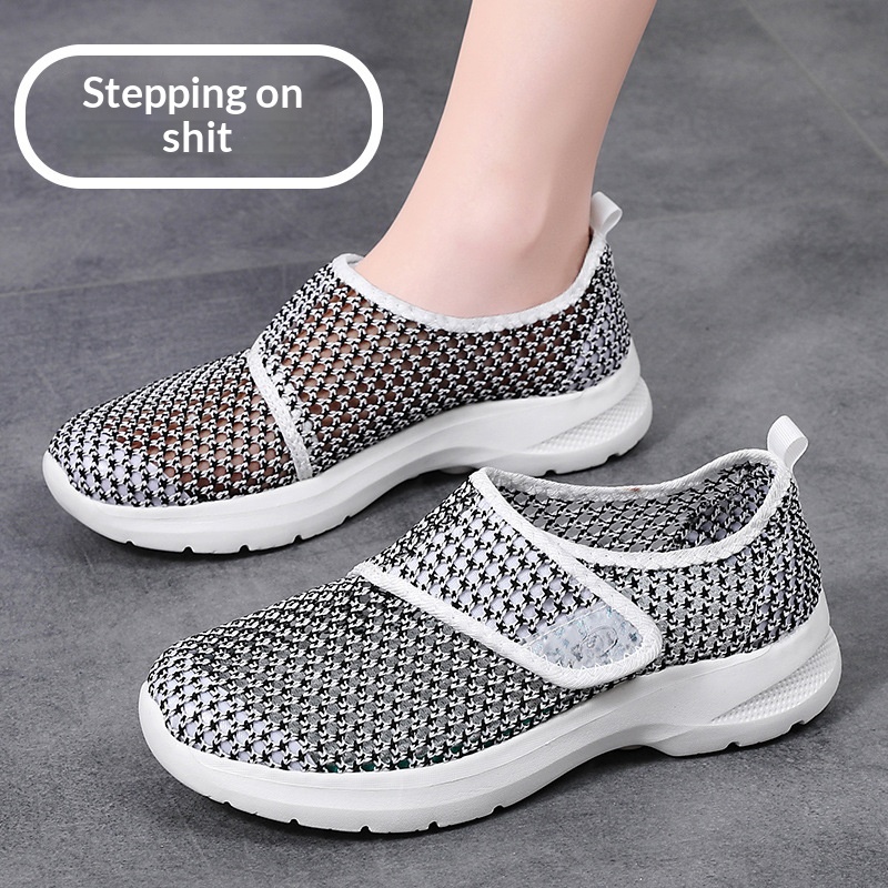 Summer Outdoor Mesh Slip-on Walking Shoes Breathable Casual Footwear