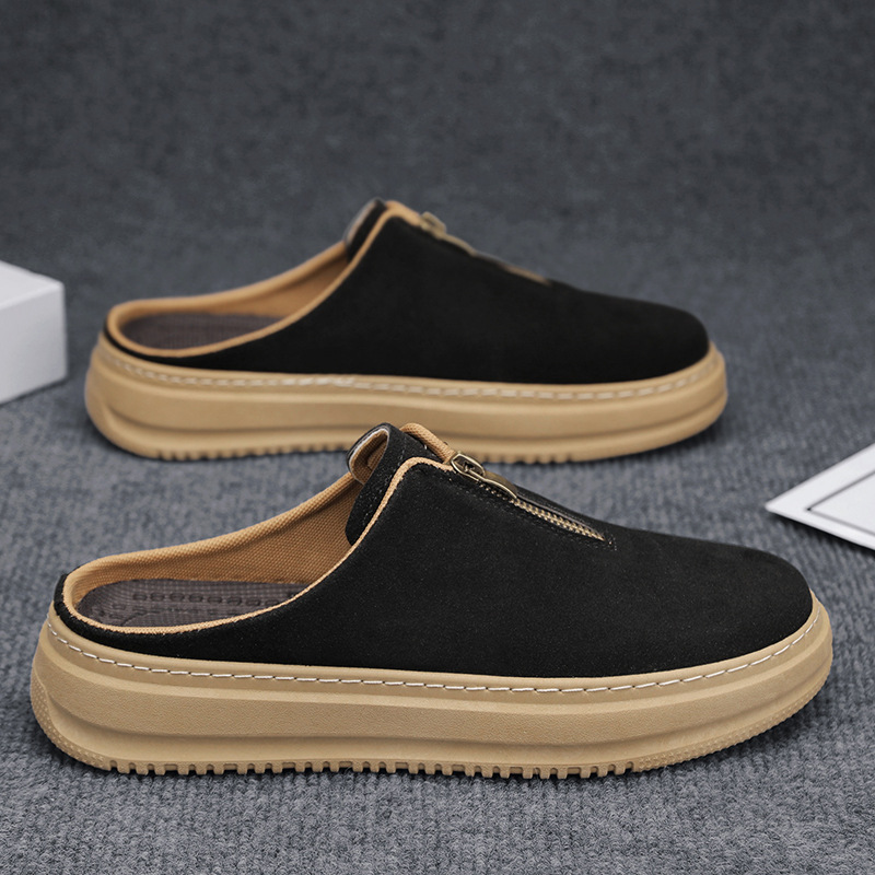 Men's Thick-Soled Elevating Casual Slip-On Slippers foto 5