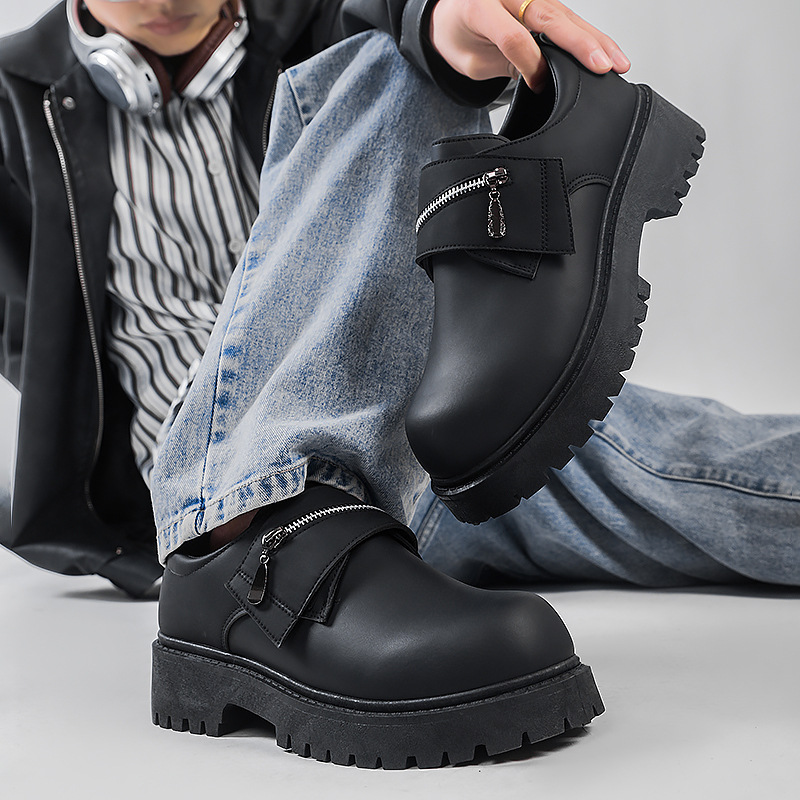 Casual New Platform Leather Shoes For Men foto 3